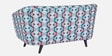 Meadow Fabric 3 seater Sofa In Geo Blue Colour