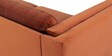 Lima Velvet 3 Seater Sofa In Rust Colour