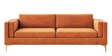 Lima Velvet 3 Seater Sofa In Rust Colour