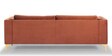 Lima Velvet 3 Seater Sofa In Rust Colour