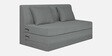 Medium Fabric Convertible Sofa Cum Bed in Grey Colour