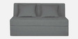 Medium Fabric Convertible Sofa Cum Bed in Grey Colour