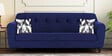 Melaan Fabric 3 Seater Sofa In Royal Blue Color