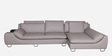 Melbourne Leatherette LHS Sectional Sofa in Beige Colour