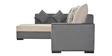 Melton Fabric RHS Sofa in Beige & Grey Colour