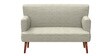 Memsaab Fabric 2 Seater Sofa in Srilanka Ivory Colour