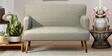Memsaab Fabric 2 Seater Sofa in Srilanka Ivory Colour