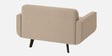 Mersela Velvet Fabric 2 Seater Sofa In Beige Colour