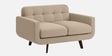 Mersela Velvet Fabric 2 Seater Sofa In Beige Colour