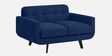Mersela Velvet Fabric 2 Seater Sofa In Blue Colour