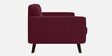 Mersela Velvet Fabric 2 Seater Sofa In Maroon Colour