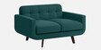 Mersela Velvet Fabric 2 Seater Sofa In Teal Green Colour