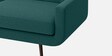 Mersela Velvet Fabric 2 Seater Sofa In Teal Green Colour