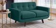 Mersela Velvet Fabric 2 Seater Sofa In Teal Green Colour