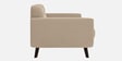 Mersela Velvet Fabric 3 Seater Sofa In Beige Colour