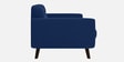 Mersela Velvet Fabric 3 Seater Sofa In Blue Colour