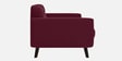 Mersela Velvet Fabric 3 Seater Sofa In Maroon Colour