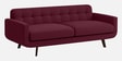 Mersela Velvet Fabric 3 Seater Sofa In Maroon Colour