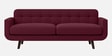 Mersela Velvet Fabric 3 Seater Sofa In Maroon Colour