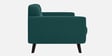 Mersela Velvet Fabric 3 Seater Sofa In Teal Green Colour