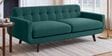 Mersela Velvet Fabric 3 Seater Sofa In Teal Green Colour