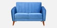 Meville Velvet  2 Seater Sofa in Blue Colour