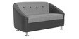 Mexico 2 Seater Sofa in Black & White Colour