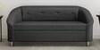 Mexico Leatherette 2 Seater Sofa in Black Colour