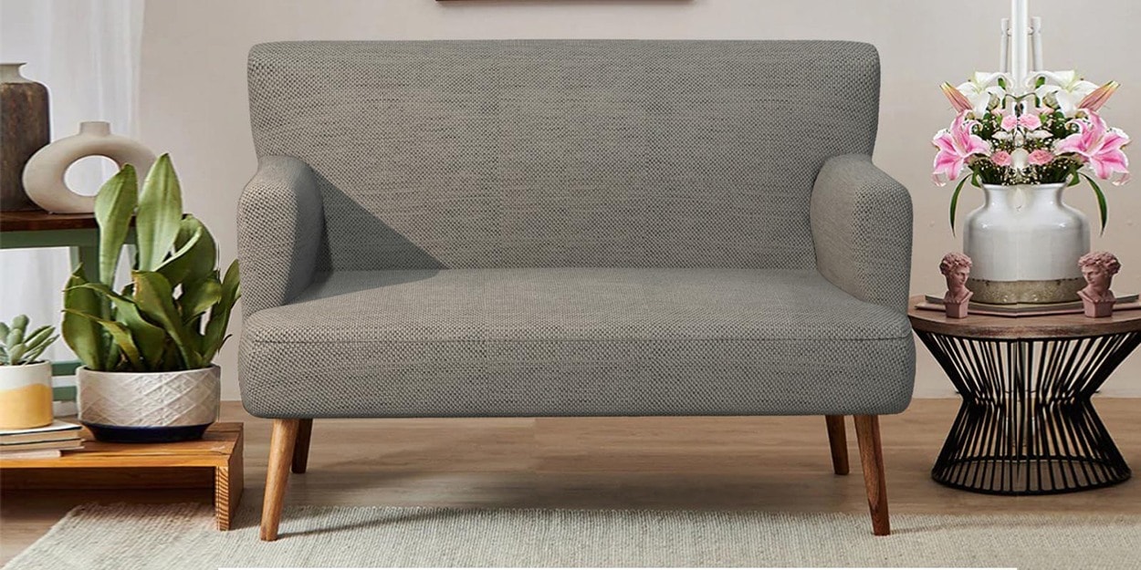 Buy Memsaab Fabric 2 Seater Sofa in Bangalore Grey Colour at 10 OFF by Chumbak Pepperfry