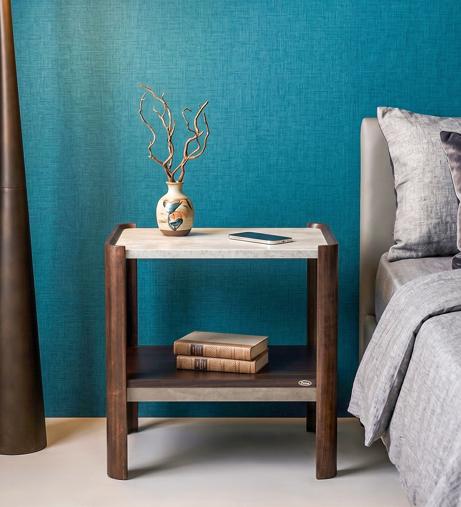 Meagan Side Table In Brown Colour Meagan Side Table In Brown Colour
