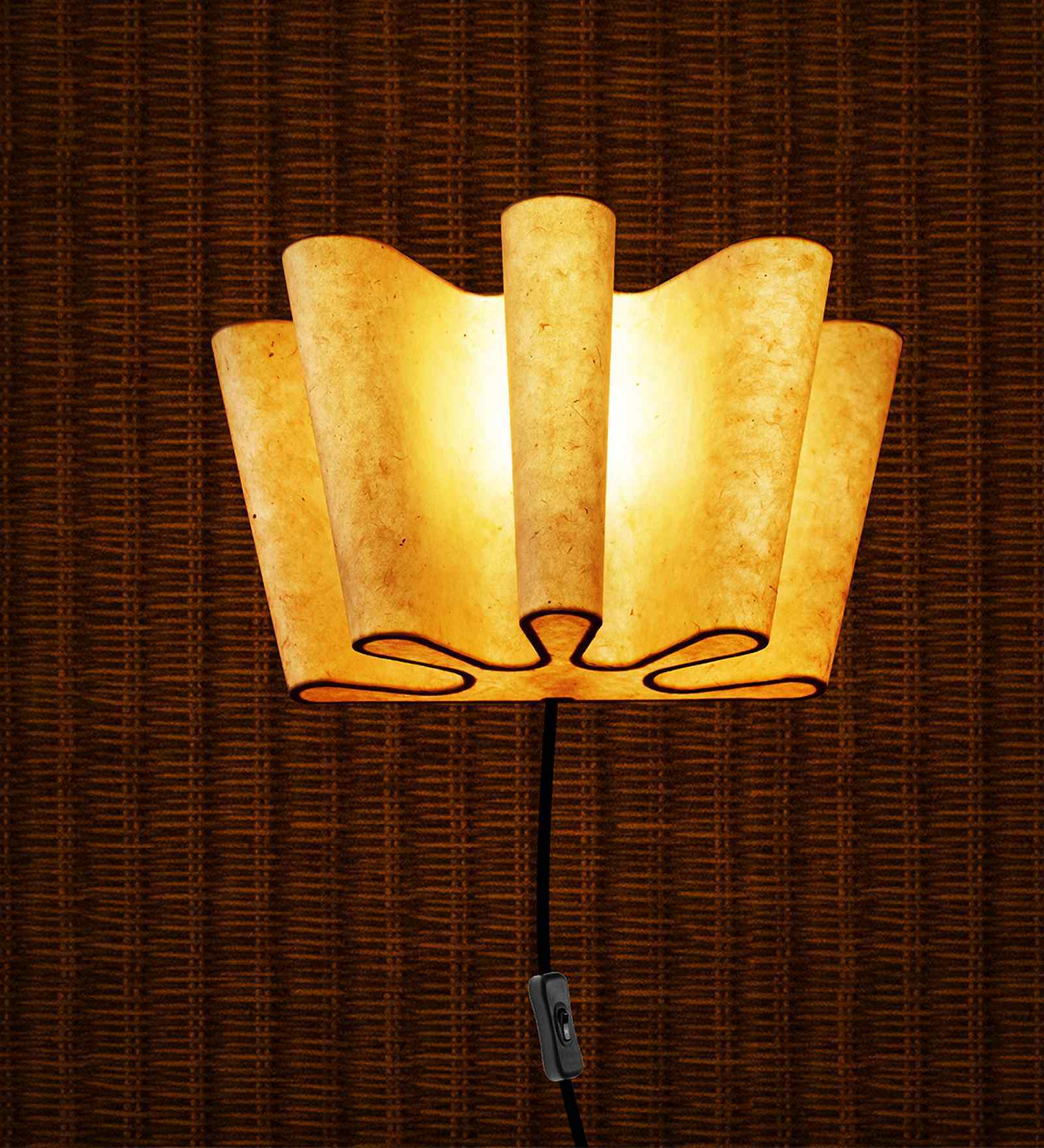 MEANDER-GLOWERA (Big) | Handcrafted Wall Lamp | E27 holder | With Bulb | RIPPL Lighting