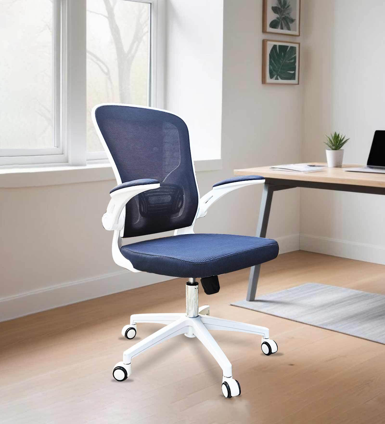 Swed Breathable Mesh Ergonomic Chair In Blue Colour
