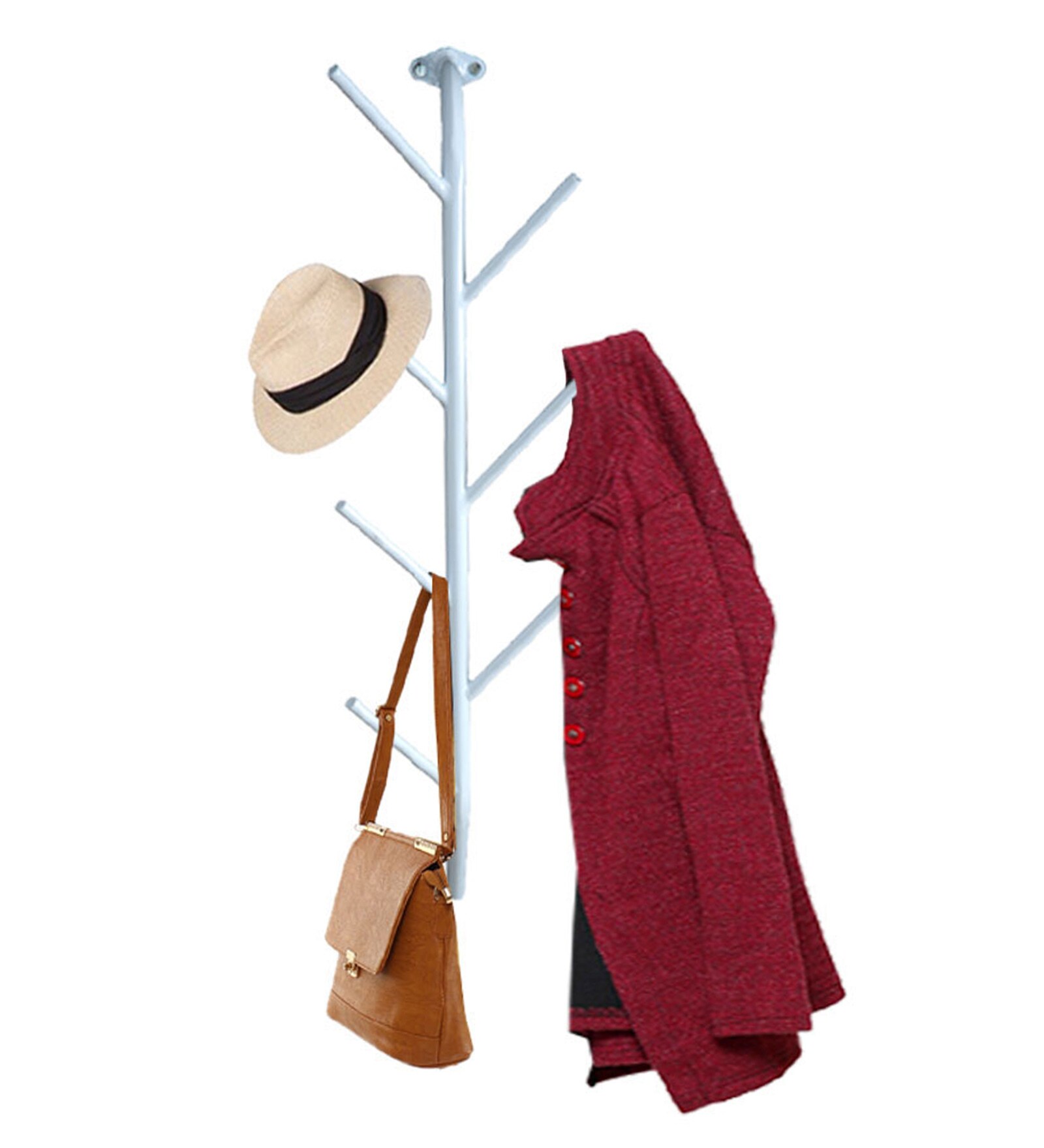 Buy Steel Coat Hanger In White By Meded Online Coat Stands Coat