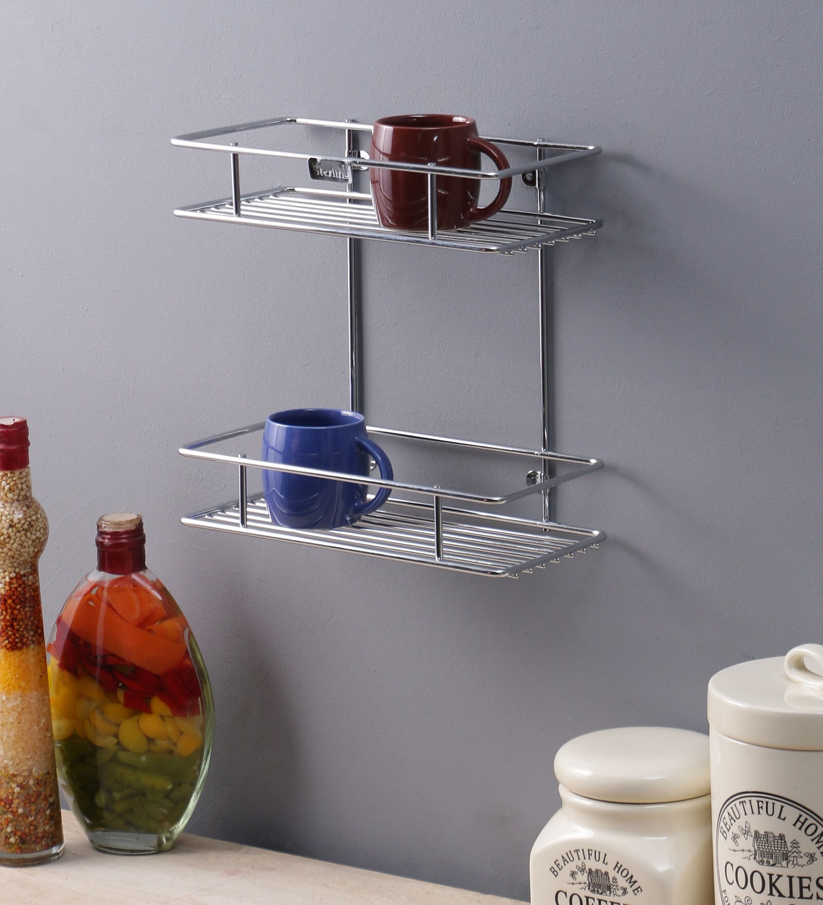 Buy Stainless Steel Kitchen Rack In Silver at 19% OFF by Meded | Pepperfry