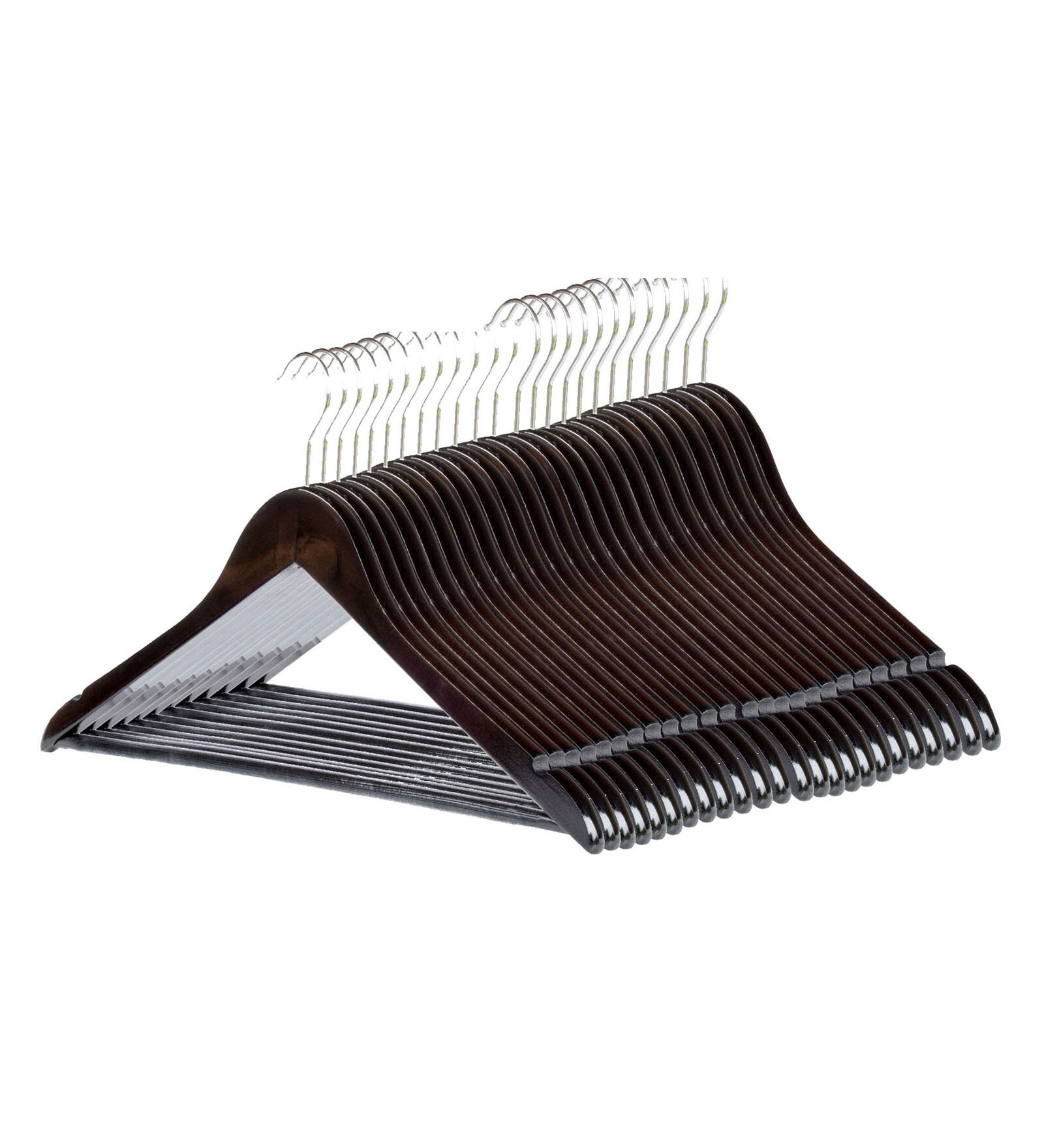 Buy Wooden Hanger, Set of 24 Online Hangers Wardrobe Organisers