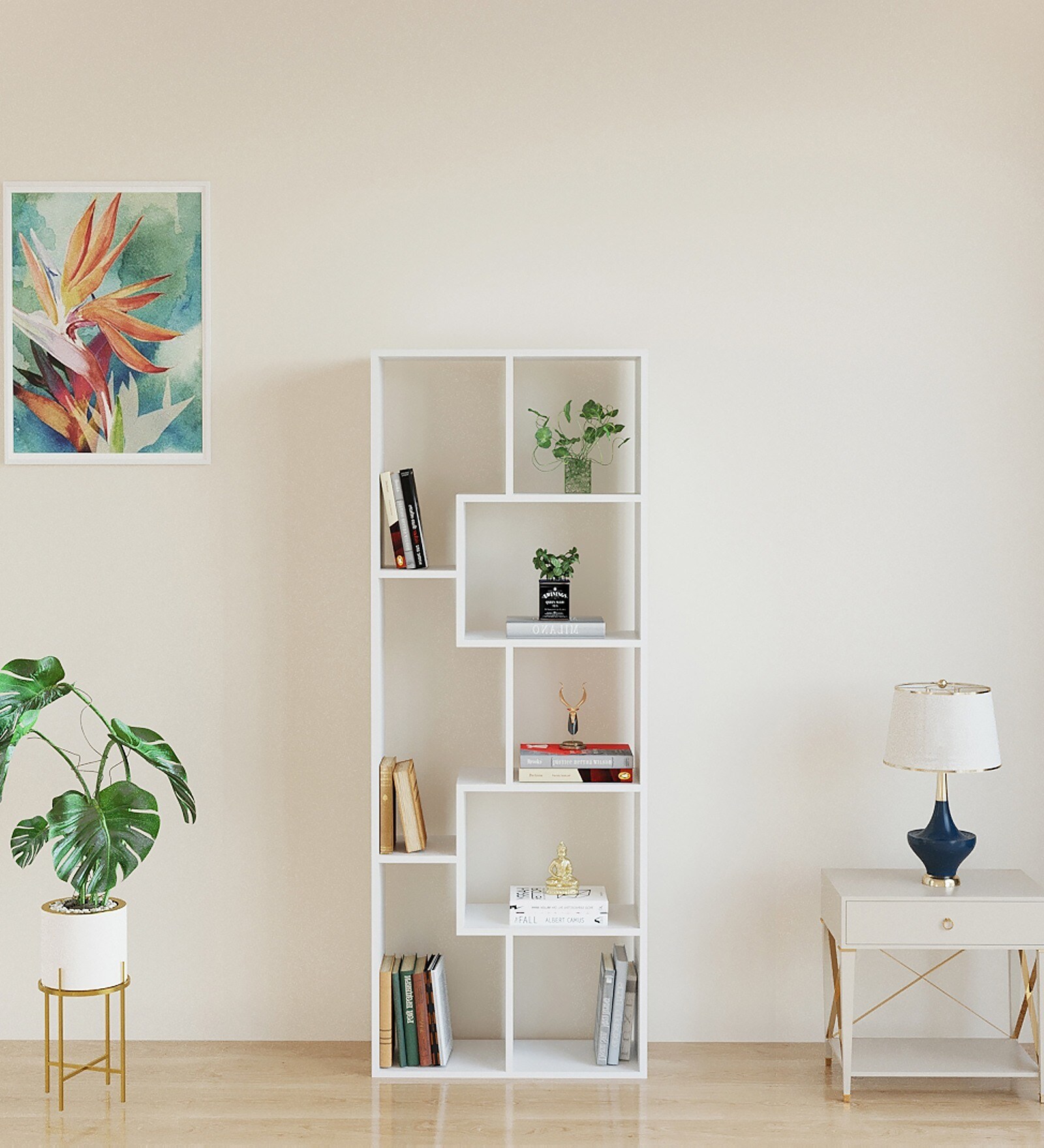 Buy Medina Book Shelf in White Colour at 25 OFF by Furneaser Pepperfry