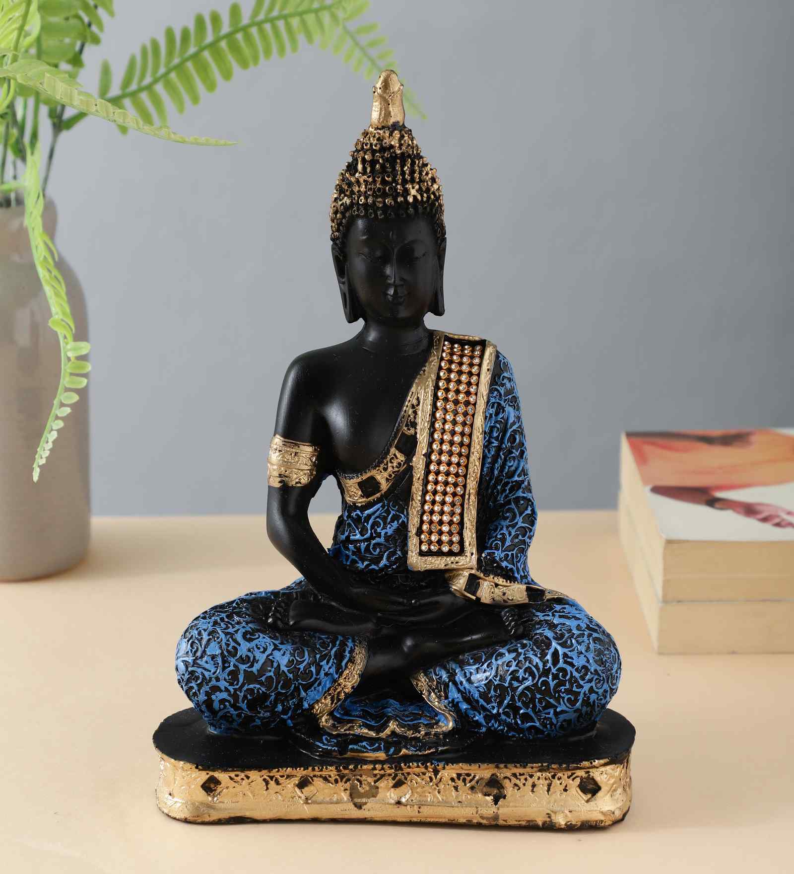 Resin Meditating Buddha Statue