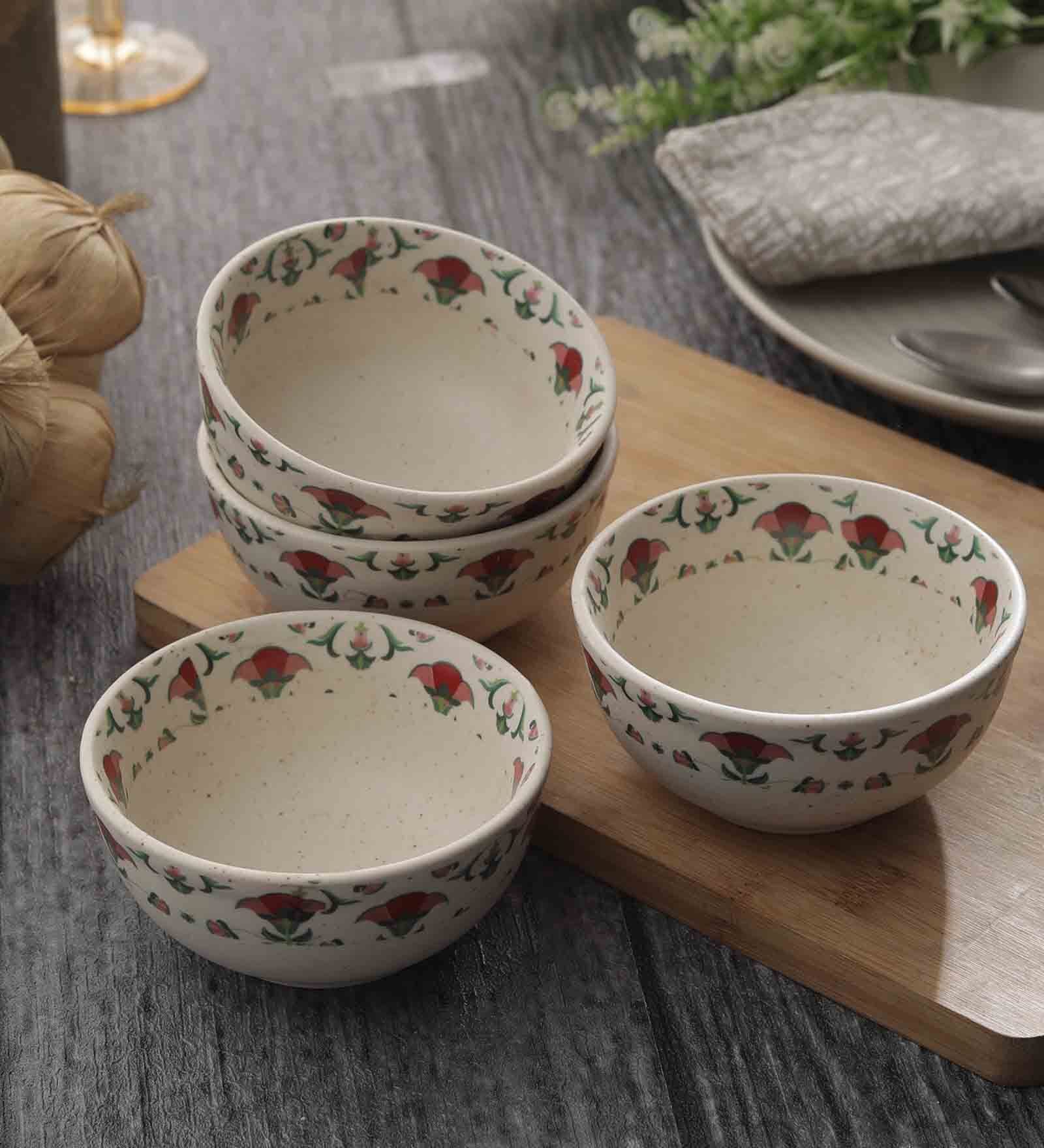 Medow Fresh (Set of 4) 260ml Stoneware Dinner Bowl