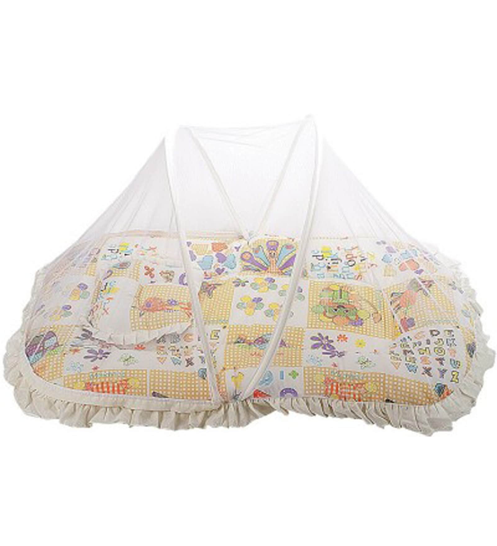 Babyhug Mosquito Mattress Set - Sky Blue