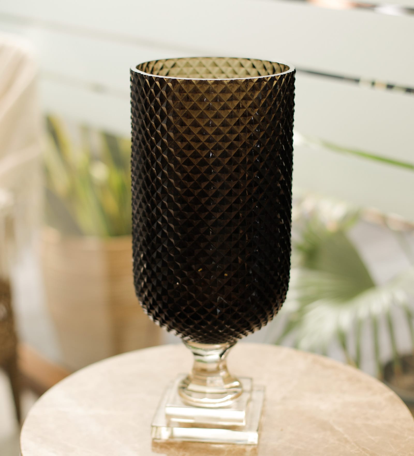 Buy Meira Brown Glass Candle Holder at 20 OFF by Home4U Pepperfry