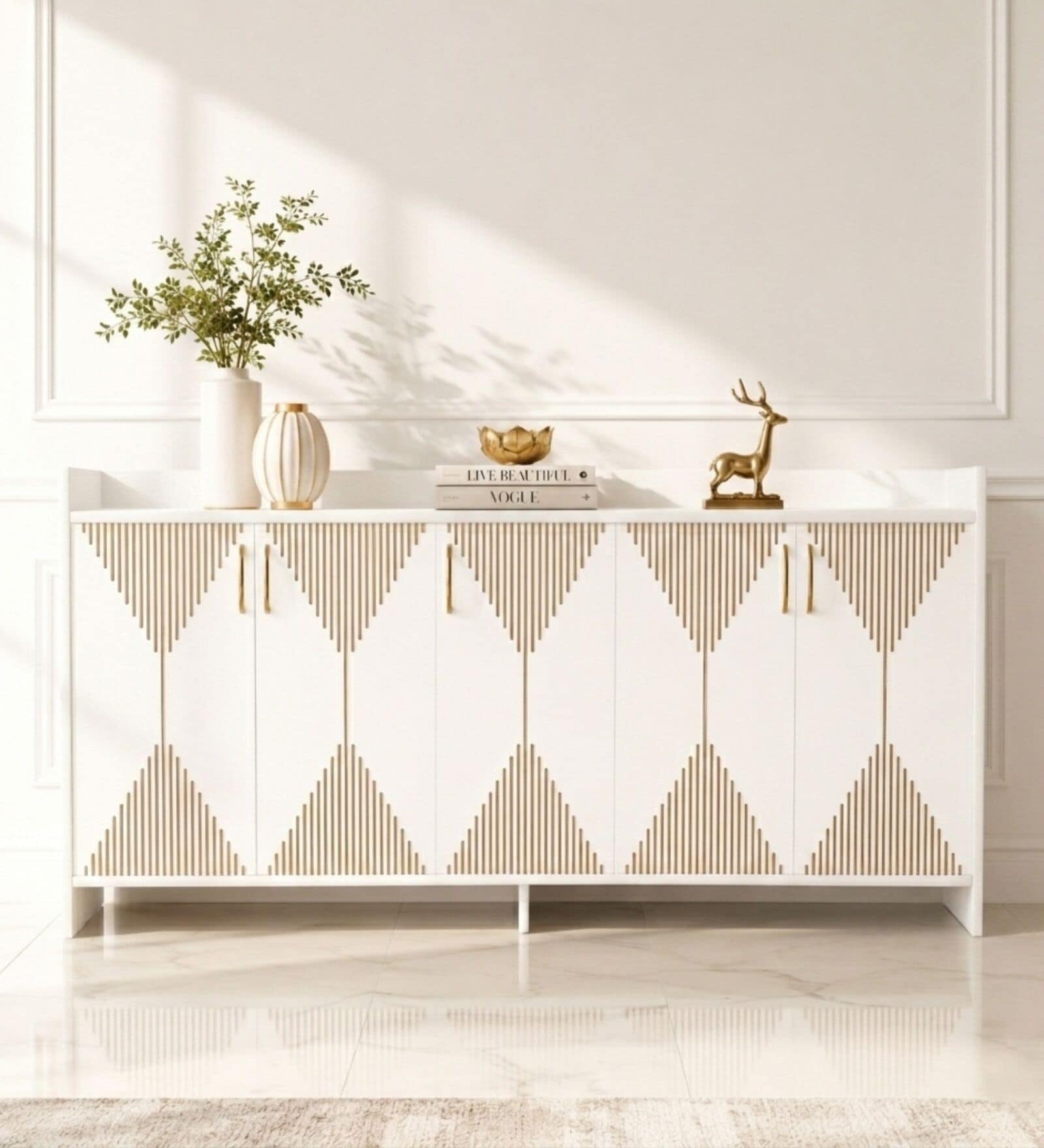 Meko Sideboard In White Finish