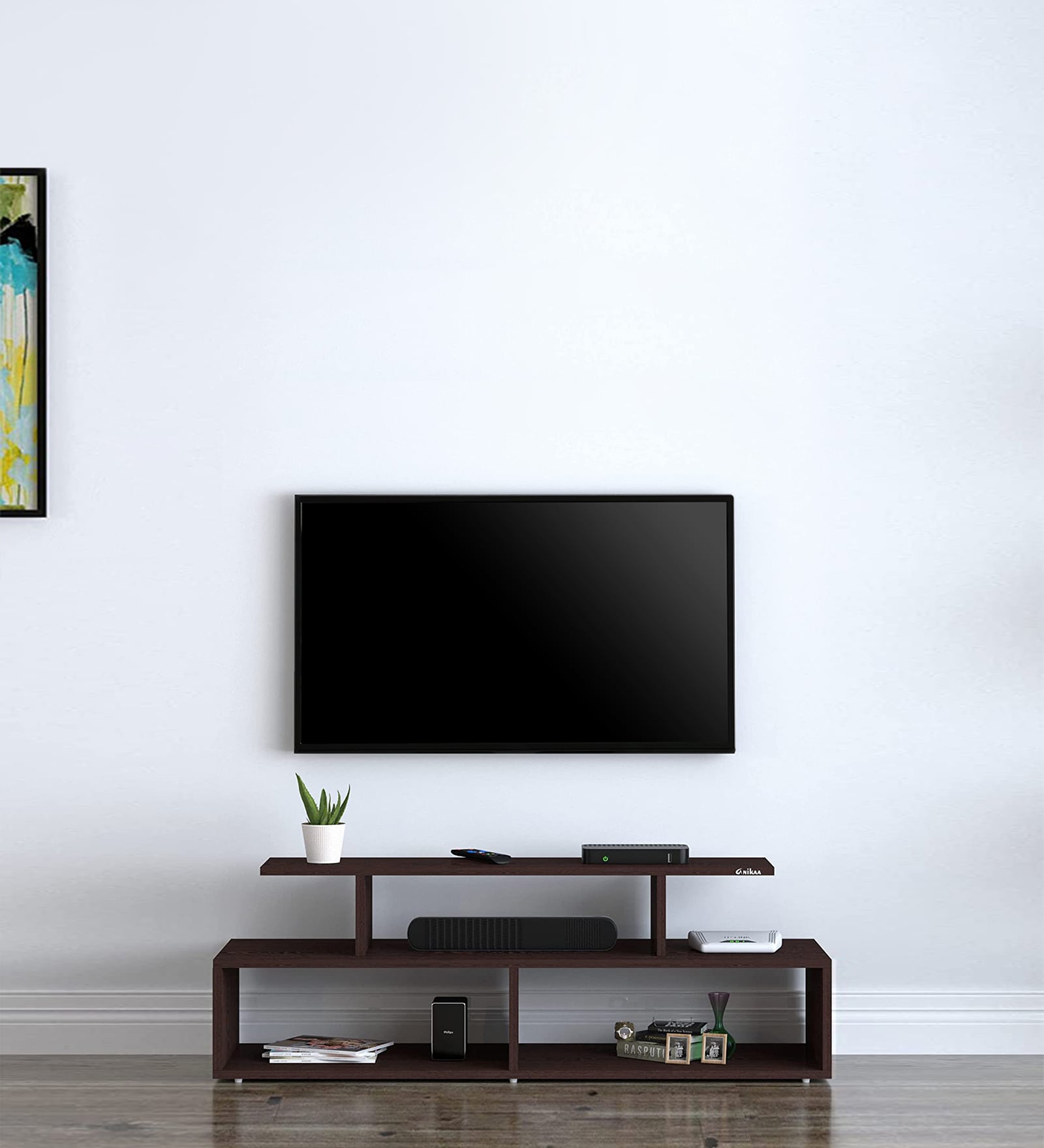 Buy Melina TV Unit in Wenge Finish for TVs up to 65\ at 100% OFF by ...