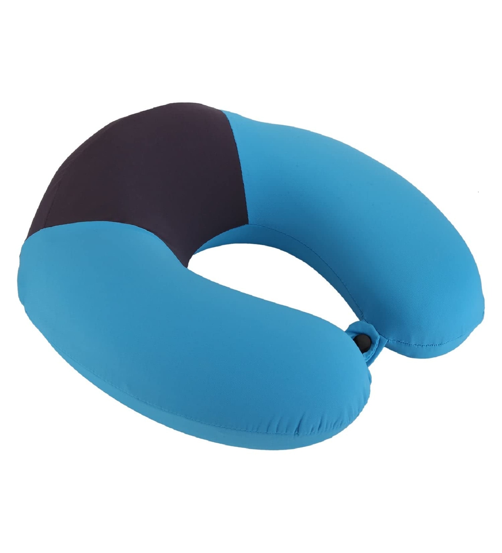 Grey and Blue Memory Foam Travel Neck Pillow