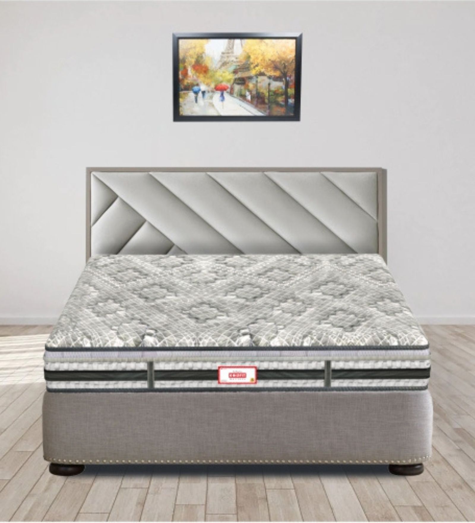 Memospa Reversible 8 Inches Orthopedic Memory Foam Euro Top With SRTX Technology King Size Mattress