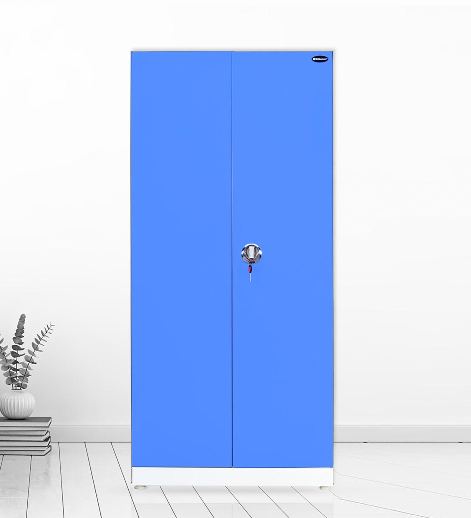 Mercury 2 Door Almirah in Blue & White Colour