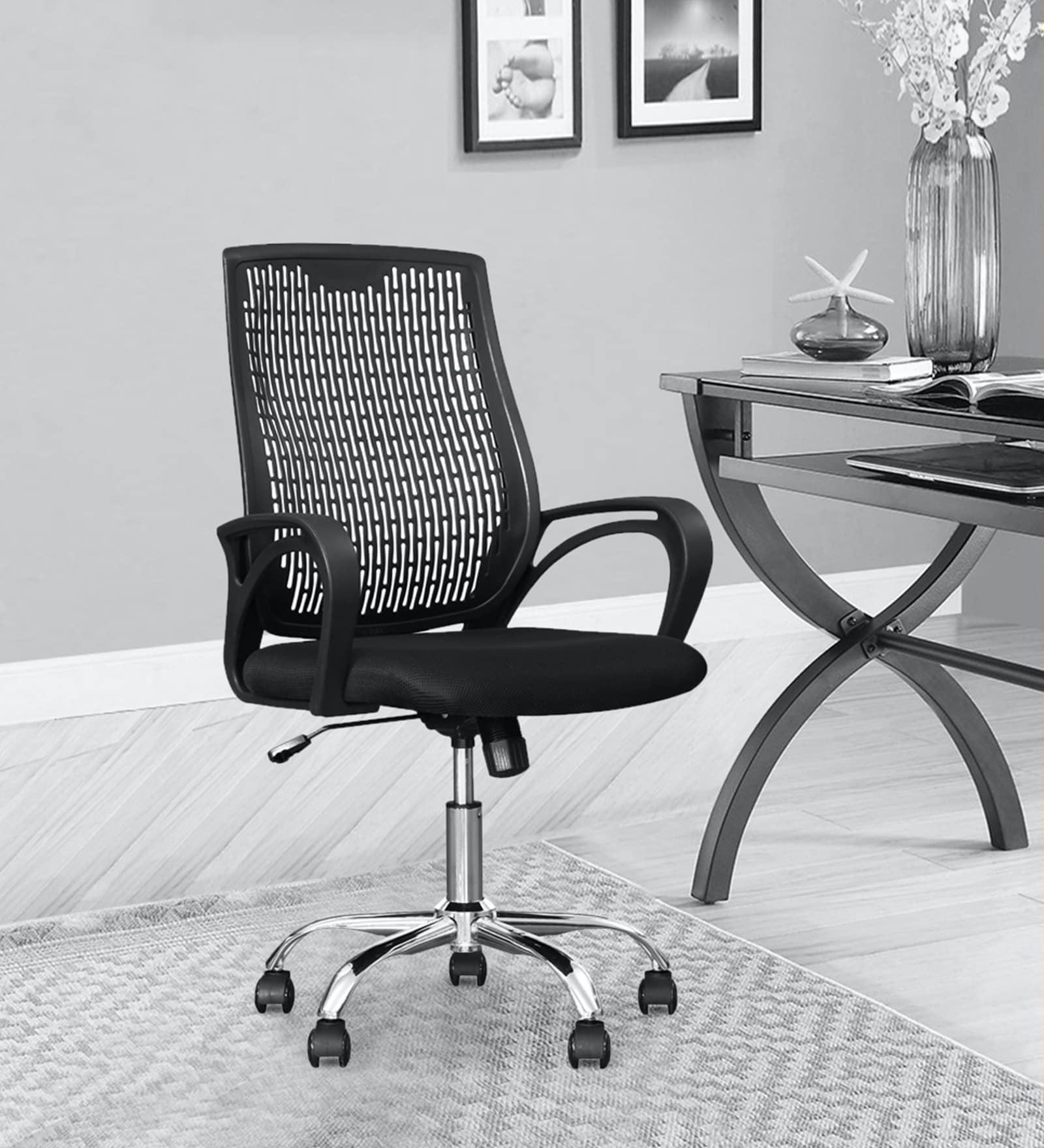 Buy Merit Ergonomic Chair in Black Colour at 82 OFF by HomeTown