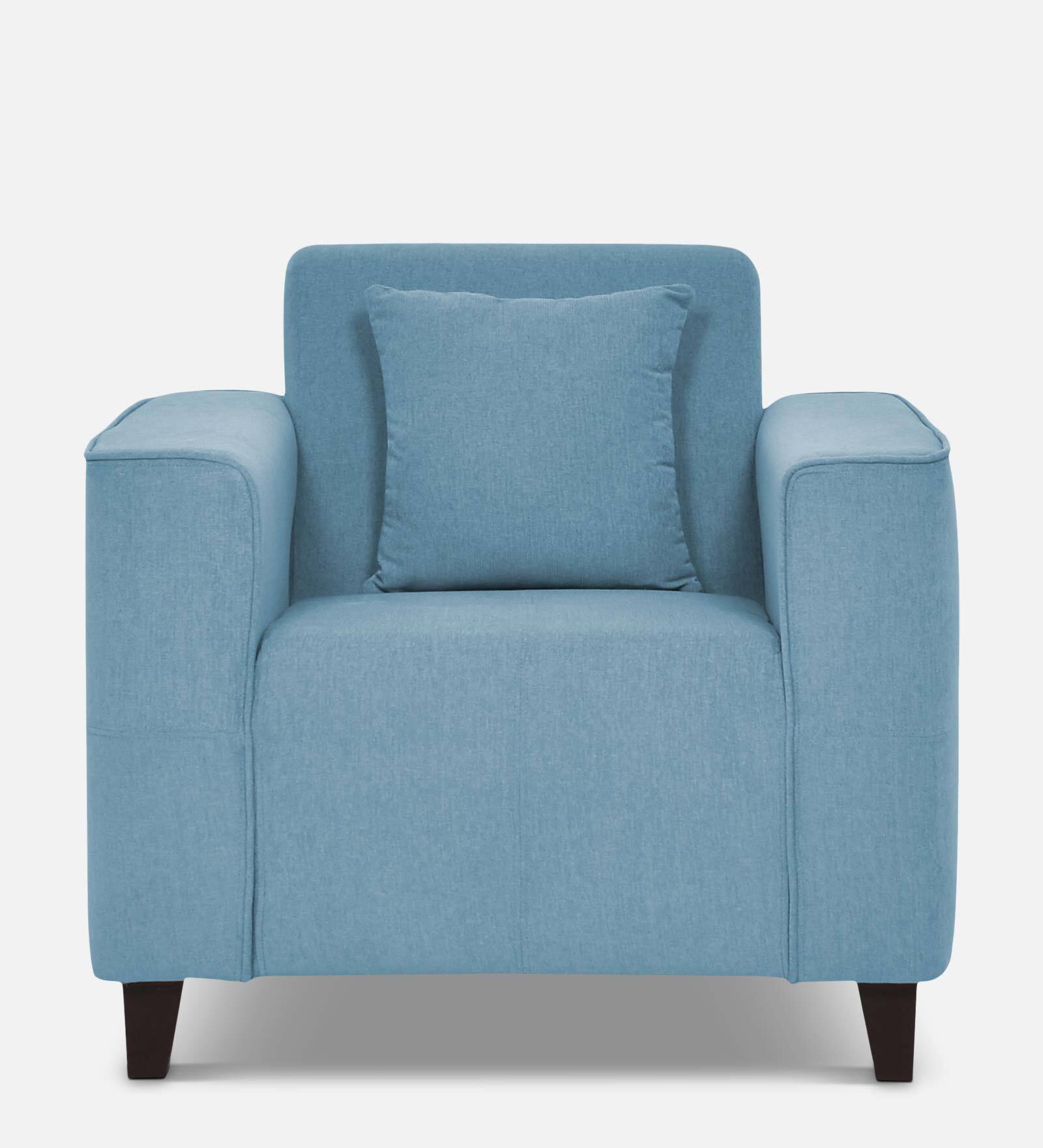 Meruit 1 Seater Sofa In Ice Blue Colour In Colour Meruit 1 Seater Sofa In Ice Blue Colour In Colour