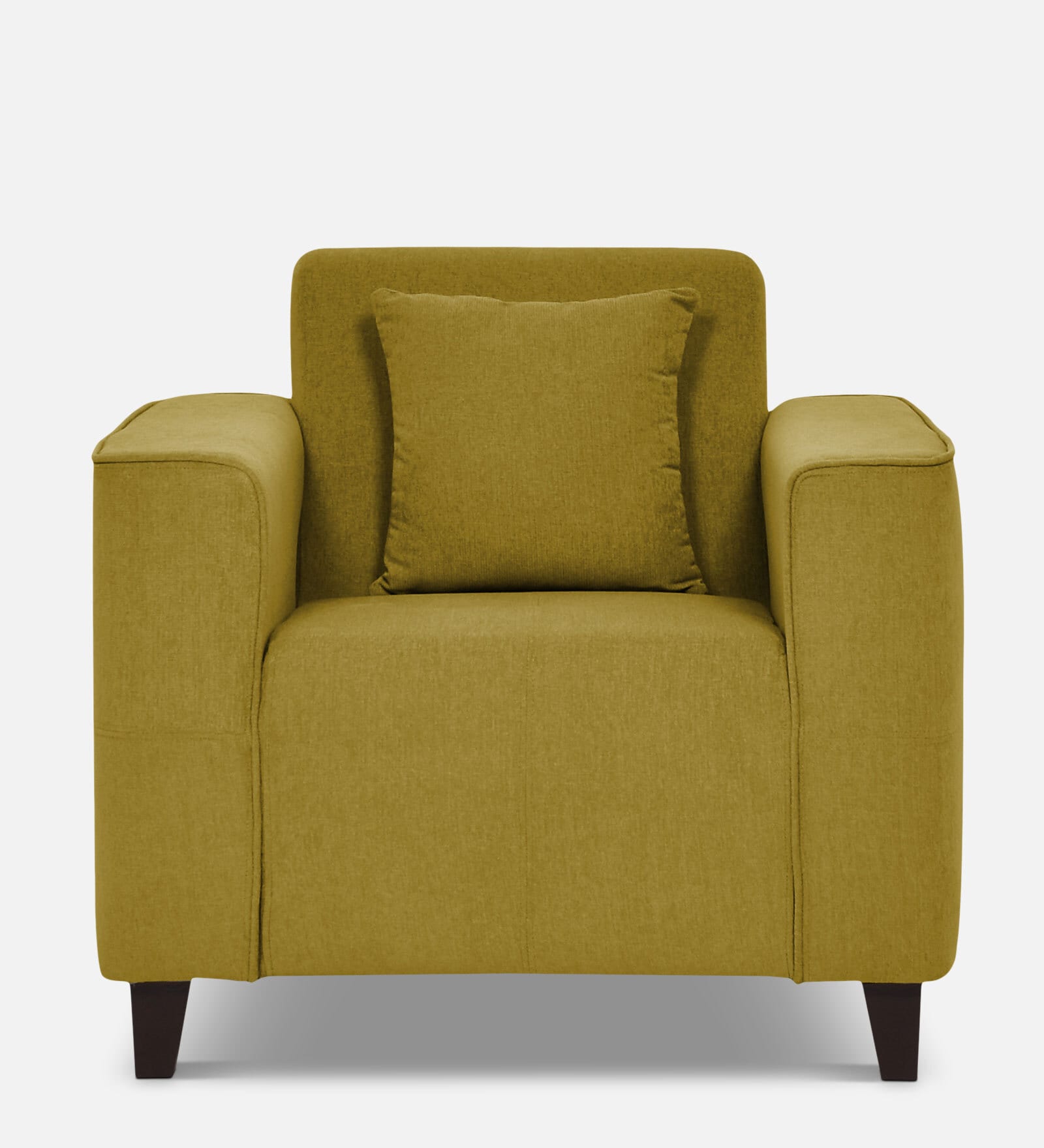 Meruit 1 Seater Sofa In Olive Green Colour In Colour