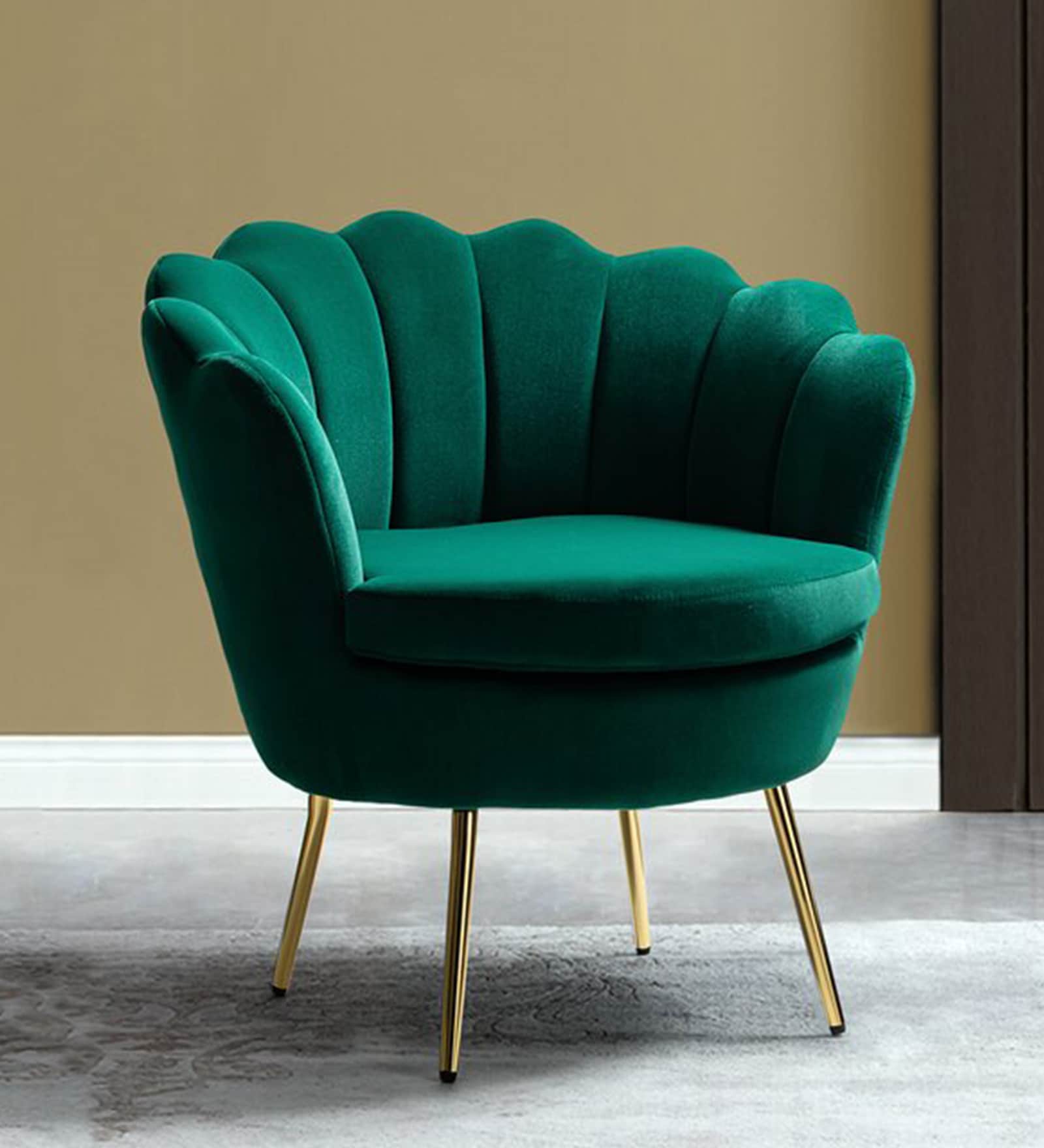 Mesa Barrel Chair in Green Colour