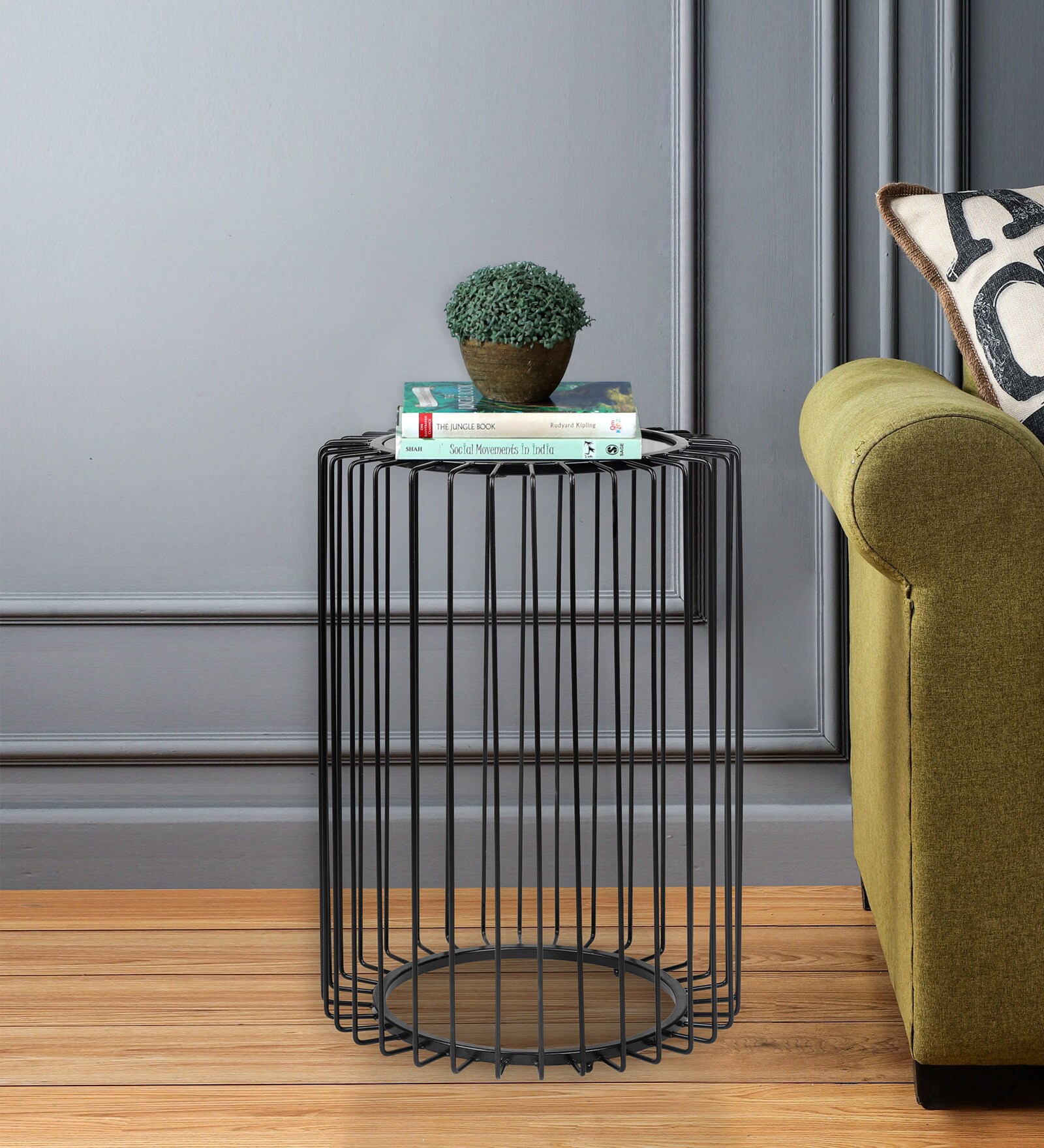 Buy Metal Cage End Table in Black Finish at 35 OFF by Handicrafts Town